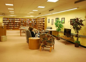 The Media Center is great place to come in during lunch just to take a break and relax.  Photo By: Elizabeth Gallardo 