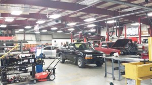 The Scill Center is a workshop where students can collaborate with one another to advance their skills in the automotive era. 