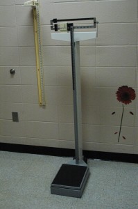 Scales in the nurses office. Photo By: Taylor Drake