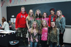 This is Camo Day at PHS. Photo By Chandy Shuler 