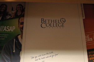 Bethel College located in South Bend, Indiana is one of the many colleges students can learn about while pursuing desired futures. Photo by: Chandy Schuler