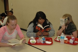 PHS Students use their lunch time to connect with more fictional characters. Photo By: Jay Brown