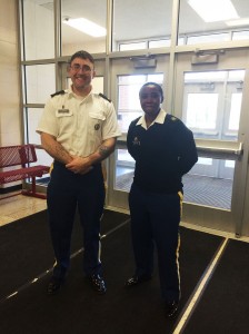 Two Marine officers came to PHS to help recruit juniors and seniors into the military. Photo By: Taylor Drake 